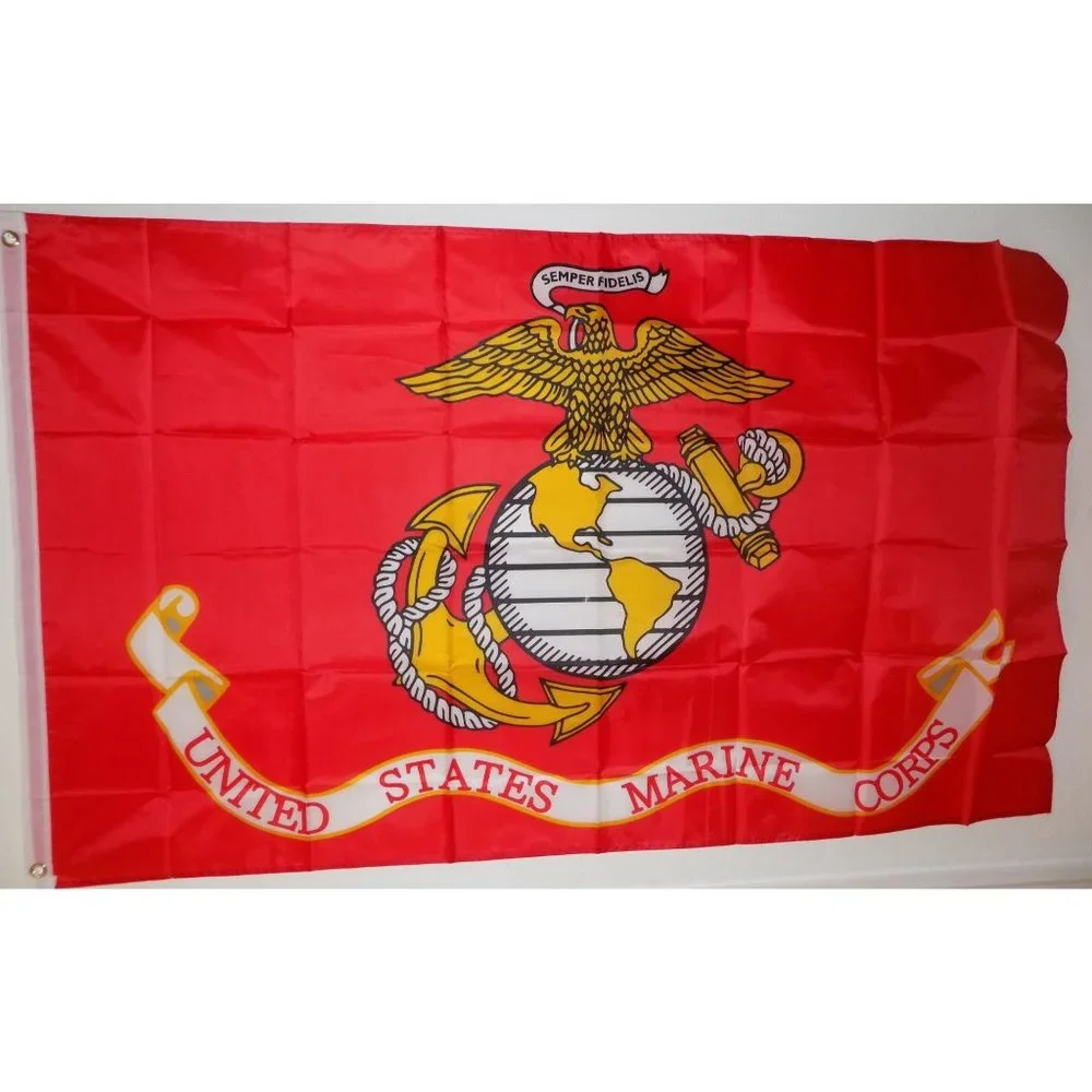 United States Marine Corps (Red) 3x5 Flag Military Flags